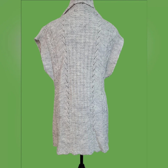 H&M Mama Women's Cardigan Gray M Comfy Warm Wool Alpaca - Picture 2 of 8